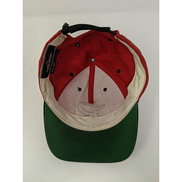 Pacific Headwear 302C Pro Model Strapback Hat Embroidered P Logo Red & Black - Picture 9 of 11